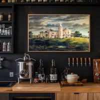 Mysterious Castle under a Moonlit Sky Poster