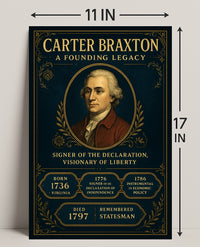 Carter Braxton A Founding Legacy Poster PosterGoat