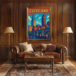 Cleveland Cityscape Poster