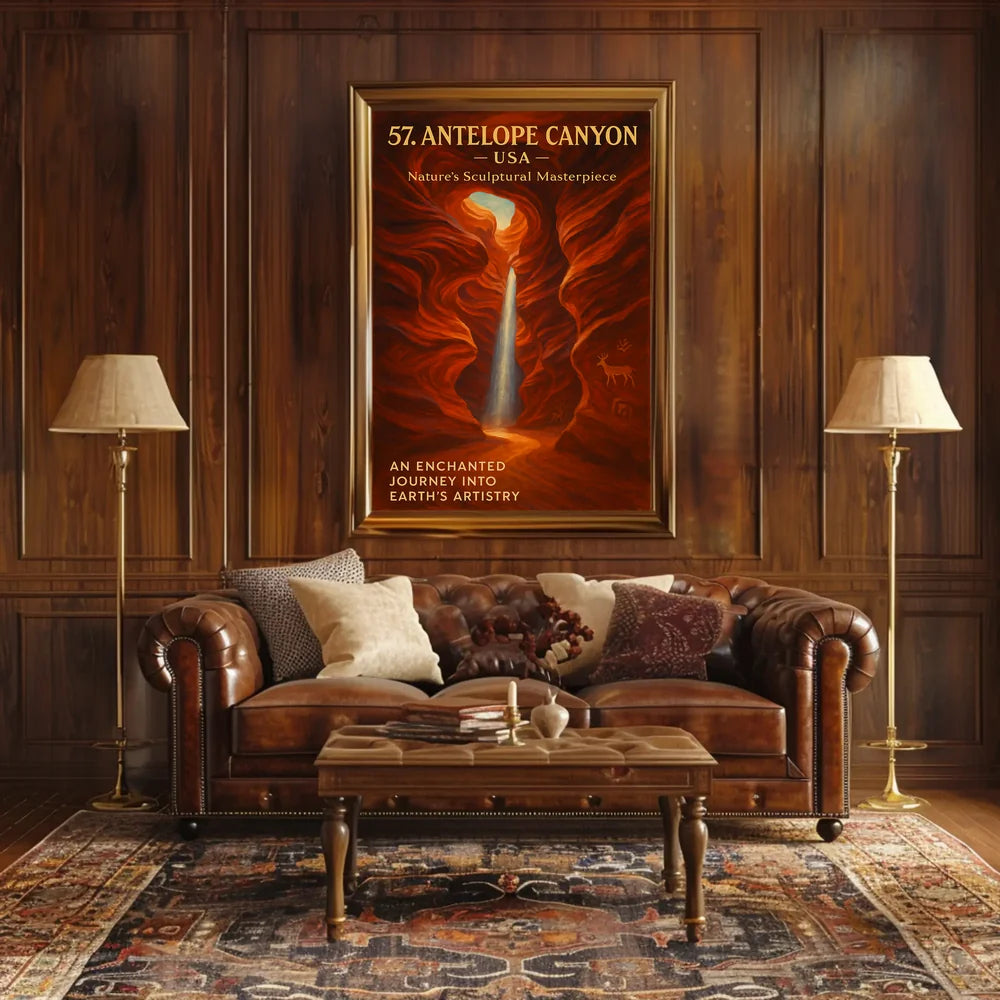 Antelope Canyon Enchanted Journey Art Poster