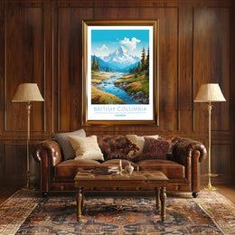 Serene Mountain Wilderness Travel Poster