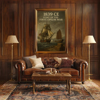 1839 CE First Opium War Historical Poster Print PosterGoat