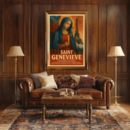Saint Genevieve Patroness Of Paris Poster