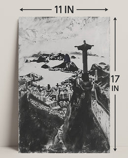 Christ The Redeemer Over Rio Poster