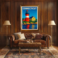 Connecticut Lighthouse Poster