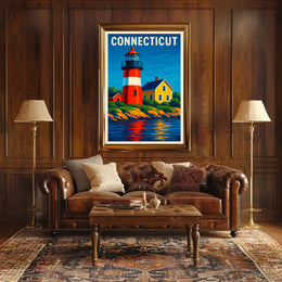 Connecticut Lighthouse Poster