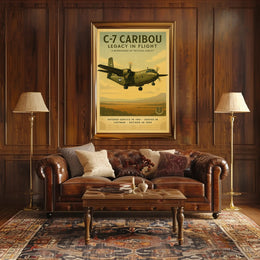 C-7 Caribou Legacy In Flight Poster Art PosterGoat