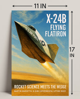 X-24B Flying Flatiron Poster PosterGoat