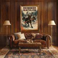 Reindeer Biathlon Poster