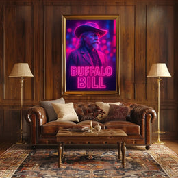 Buffalo Bill Classic Western Imagery Cultural or Heritage Poster