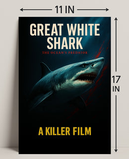 Great White Shark The Oceans Predator Poster PosterGoat