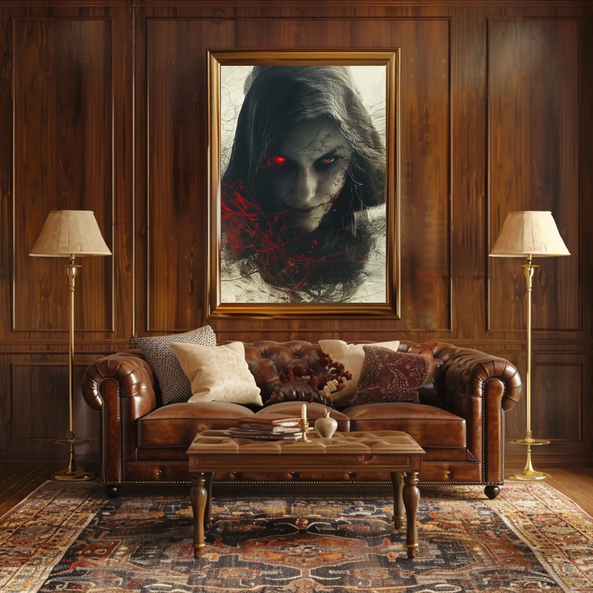 The Enigmatic Gaze Poster PosterGoat