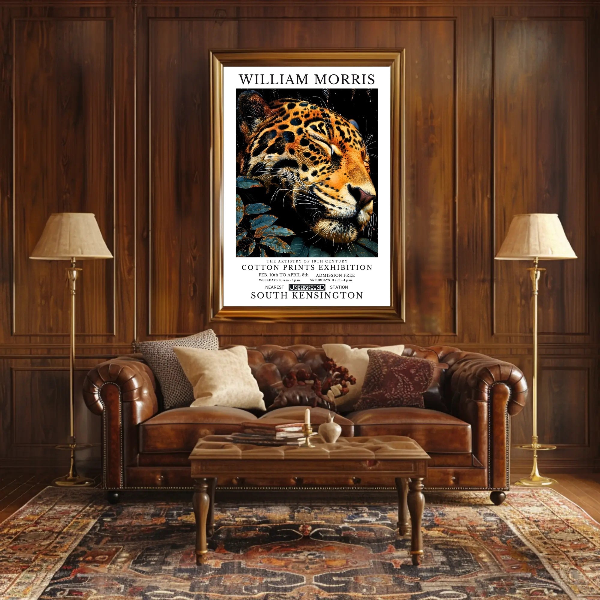 William Morris Leopard Art: Cultural or Heritage Poster