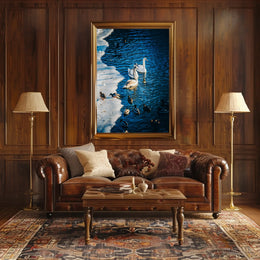 Winter Serenity On The Lake Poster