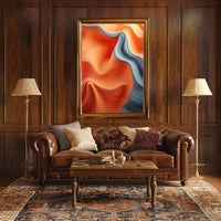 Vibrant Flowing Abstract Design: Artistic Poster
