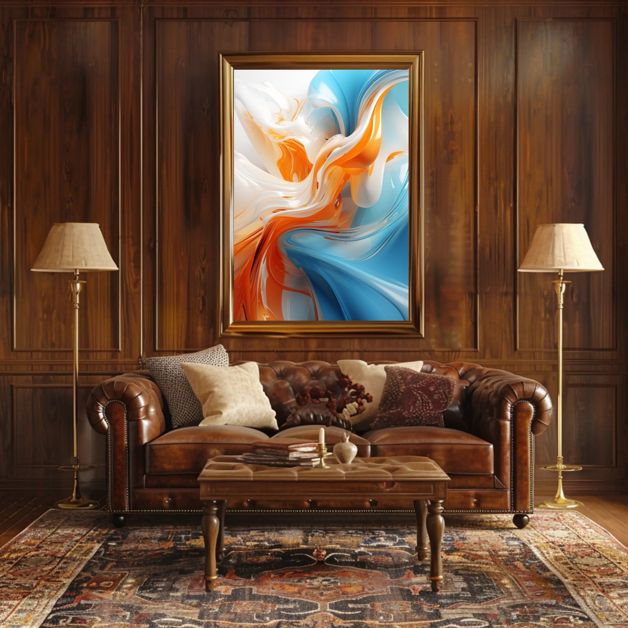 Abstract Fluid Dynamics Abstract Poster PosterGoat