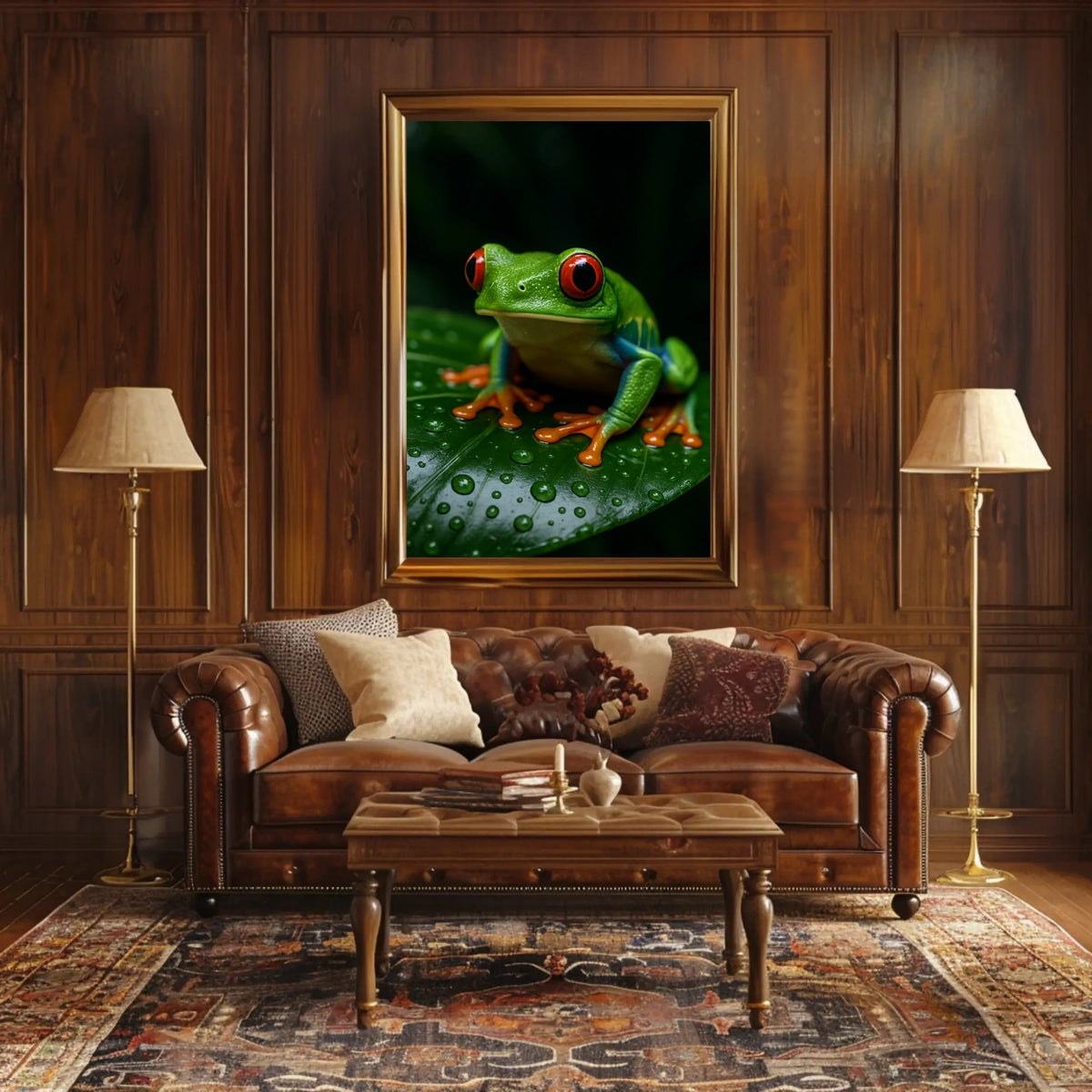 Vibrant Rainforest Frog Poster
