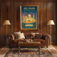 Abu Dhabi Skyline Art Poster