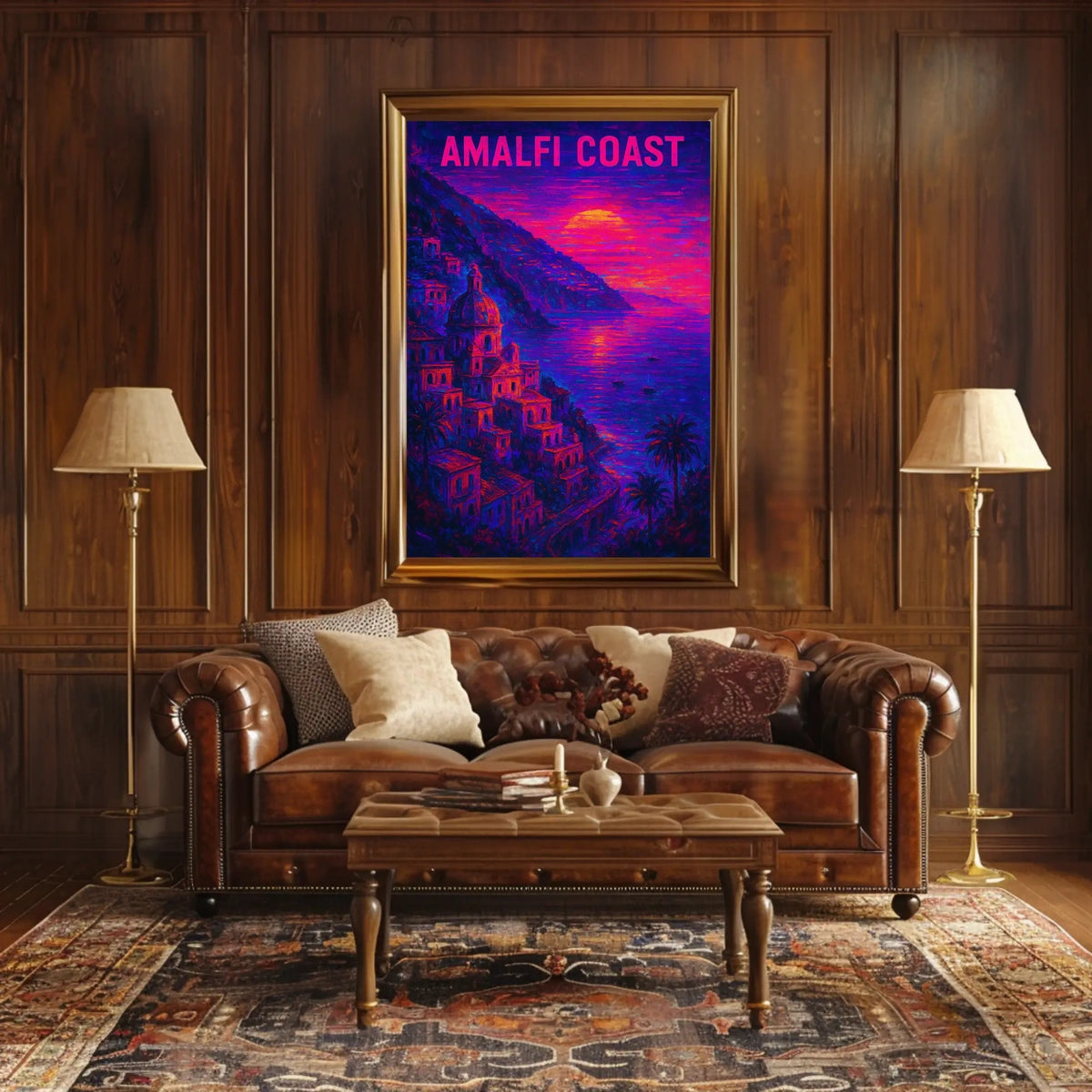 Amalfi Coast Sunset Poster