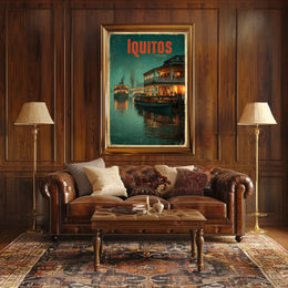 Iquitos A Glimpse of River Life Poster
