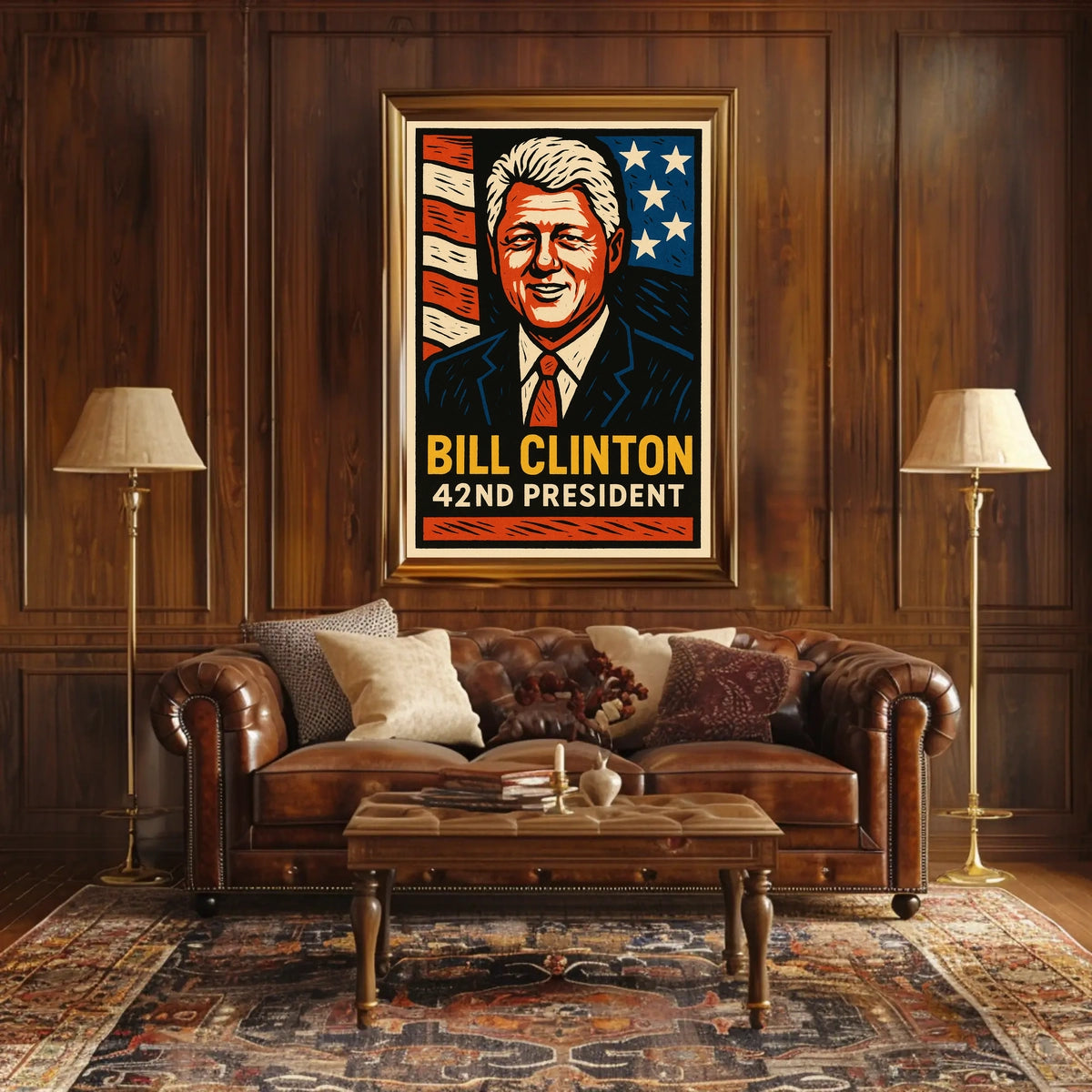Bill Clinton 42nd President Poster