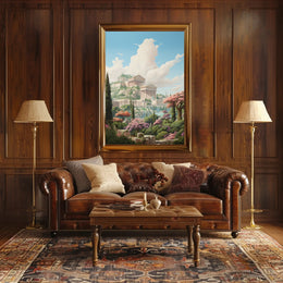 Ancient Elegance Neoclassical Art Cultural Heritage Poster