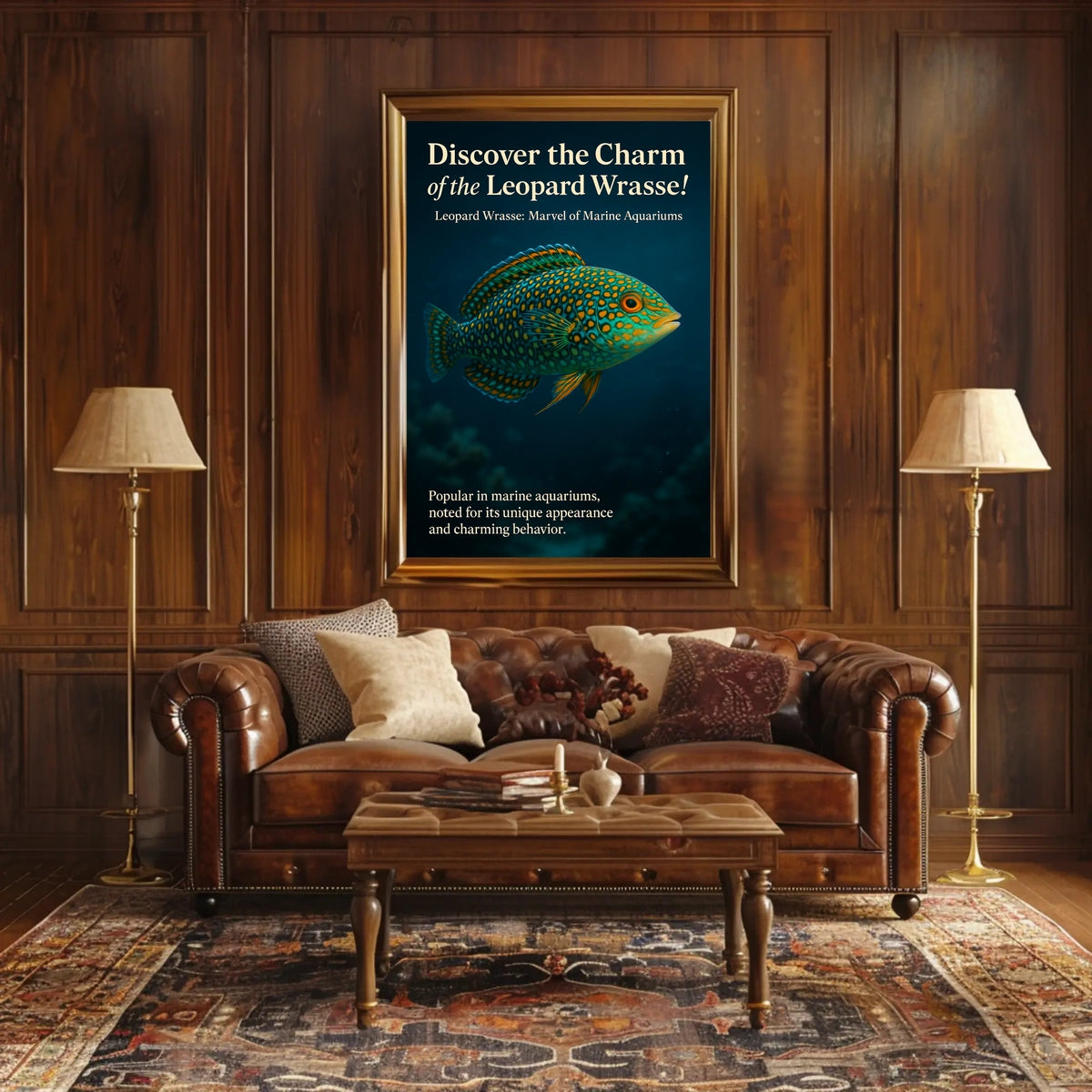 Discover The Charm Of The Leopard Wrasse Poster