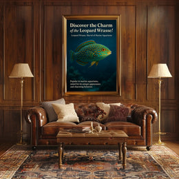 Discover The Charm Of The Leopard Wrasse Poster