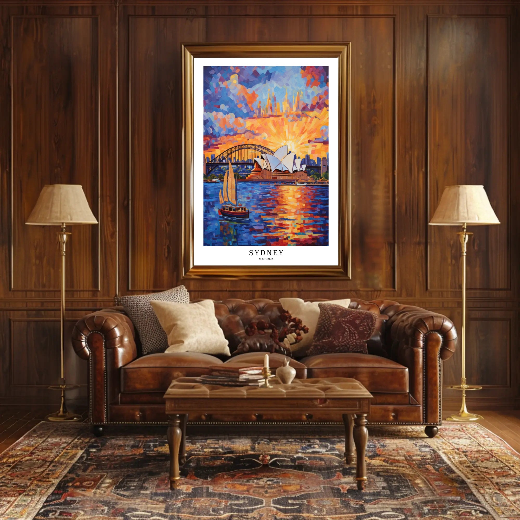 Sydney Skyline Poster PosterGoat