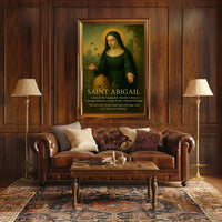 Saint Abigail Vintage Iconography Motivation Historical or Presidential Poster