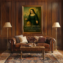 Saint Abigail Vintage Iconography Motivation Historical or Presidential Poster