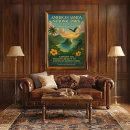 American Samoa National Park Nature Travel Poster