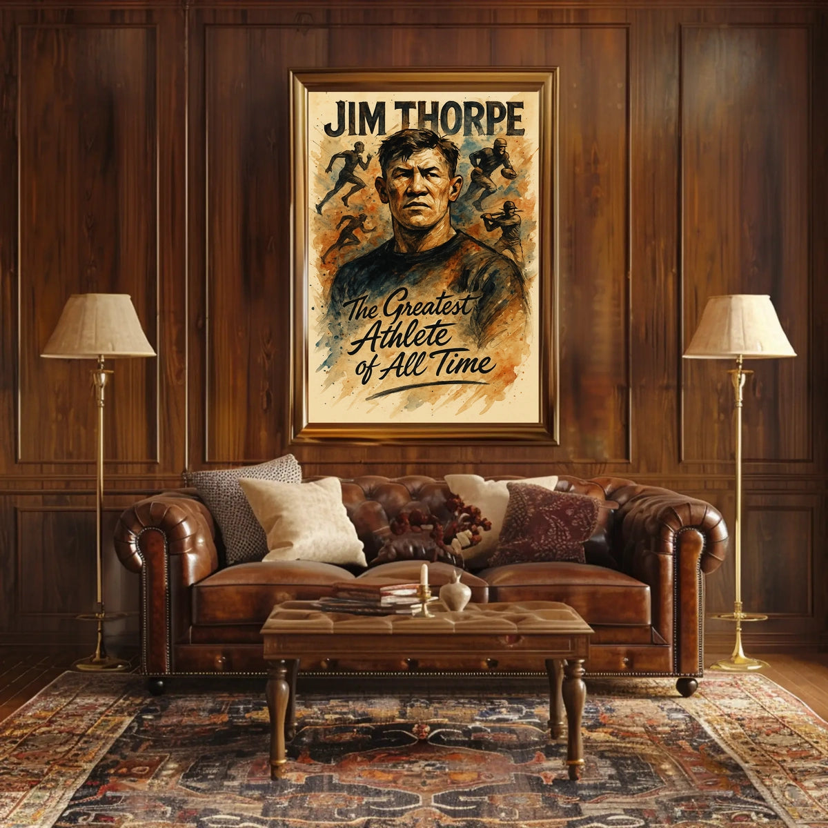 Jim Thorpe Legendary Athlete Tribute Jim Thorpe Poster