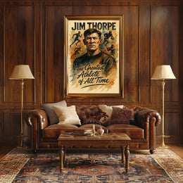 Jim Thorpe Legendary Athlete Tribute Jim Thorpe Poster