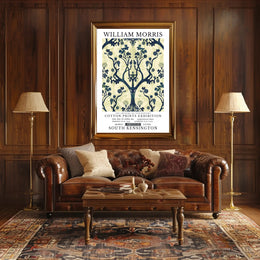 William Morris Cotton Prints Exhibition Poster