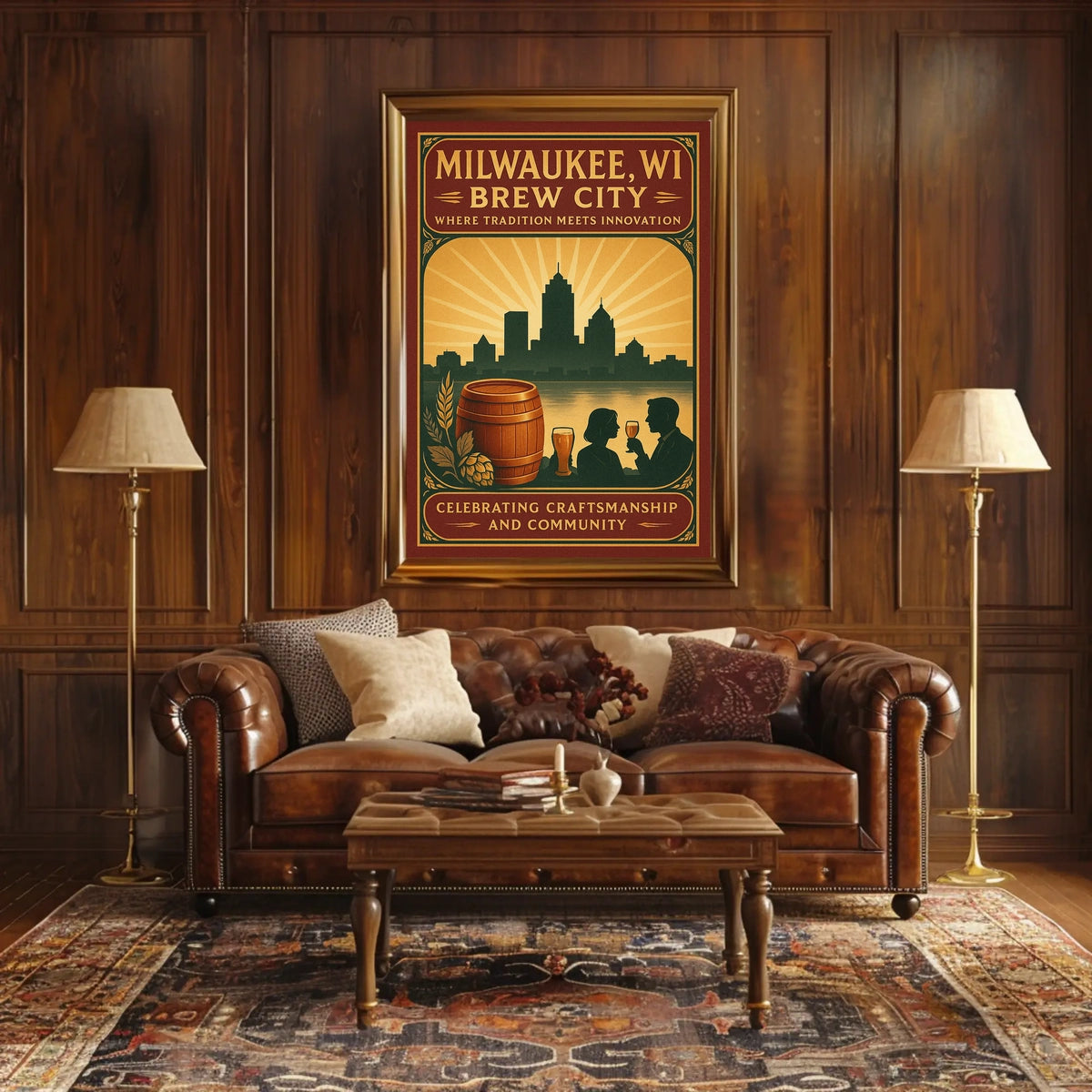 Brew City Milwaukee, WI Poster