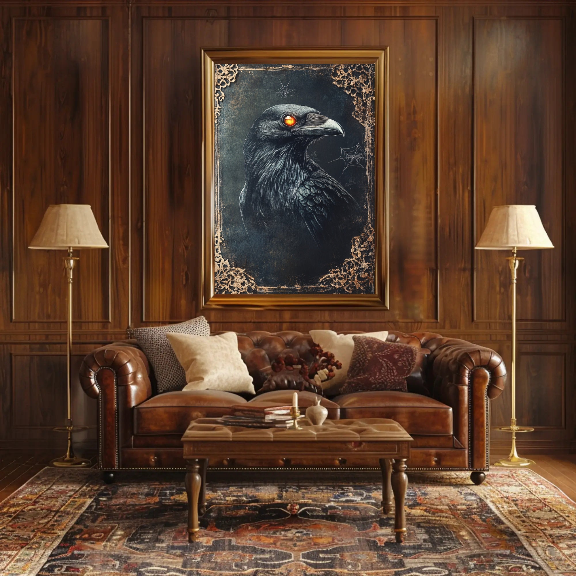 Mystical Raven Portrait Poster