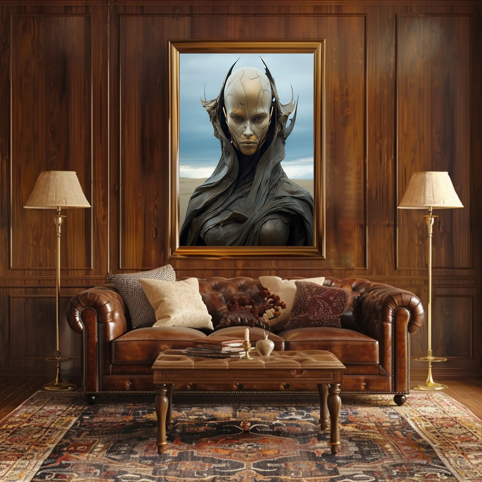 Futuristic Sentinel Poster