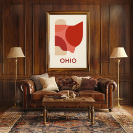 Ohio Abstract Art Poster