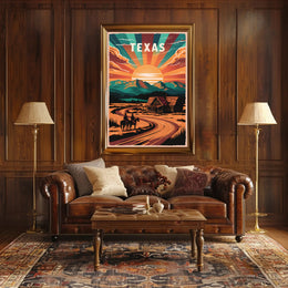 Texas Sunset Poster
