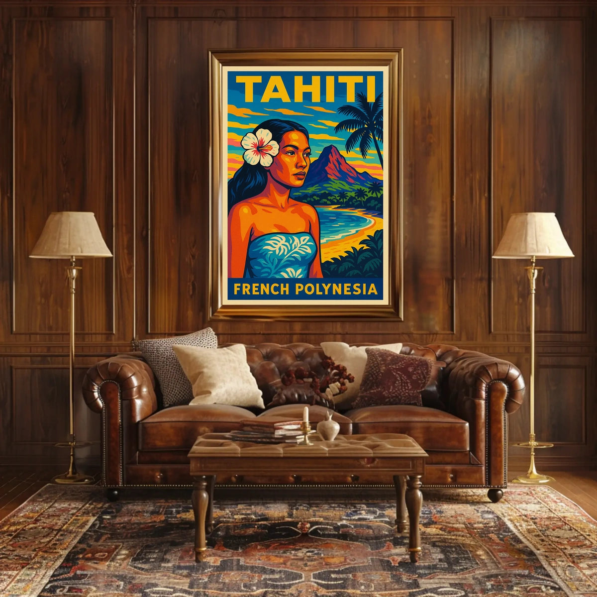 Tahiti French Polynesia Poster