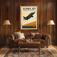 Alpha Jet Frances Pride in the Skies Poster