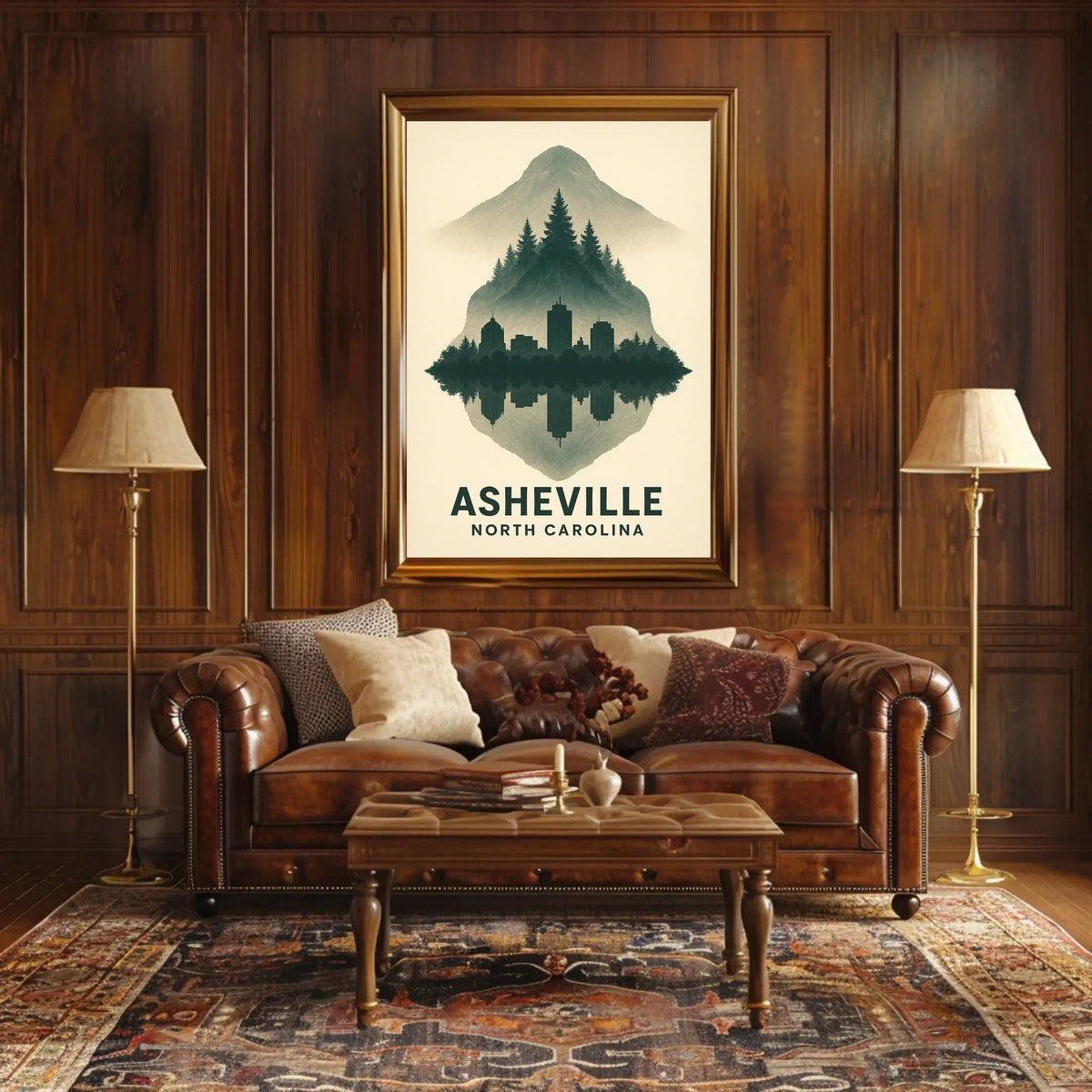Asheville Reflections Poster