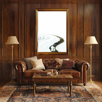 Serene Winter Landscape Art Print - Abstract or Artistic Poster