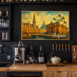 Belgium A Cultural Tapestry Poster