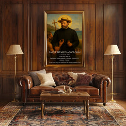 Saint Damien of Molokai Poster PosterGoat