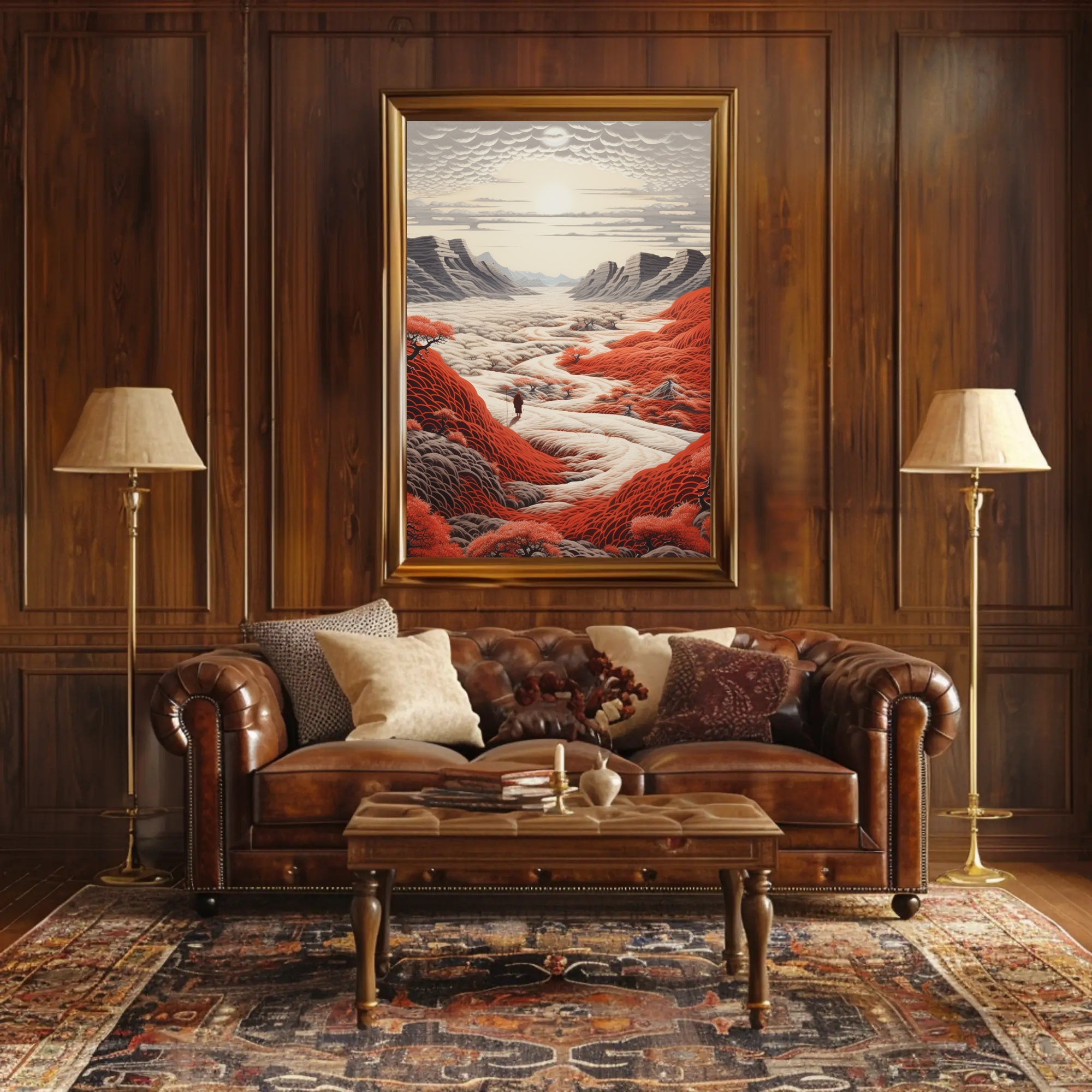 Journey Through The Crimson Valley Poster