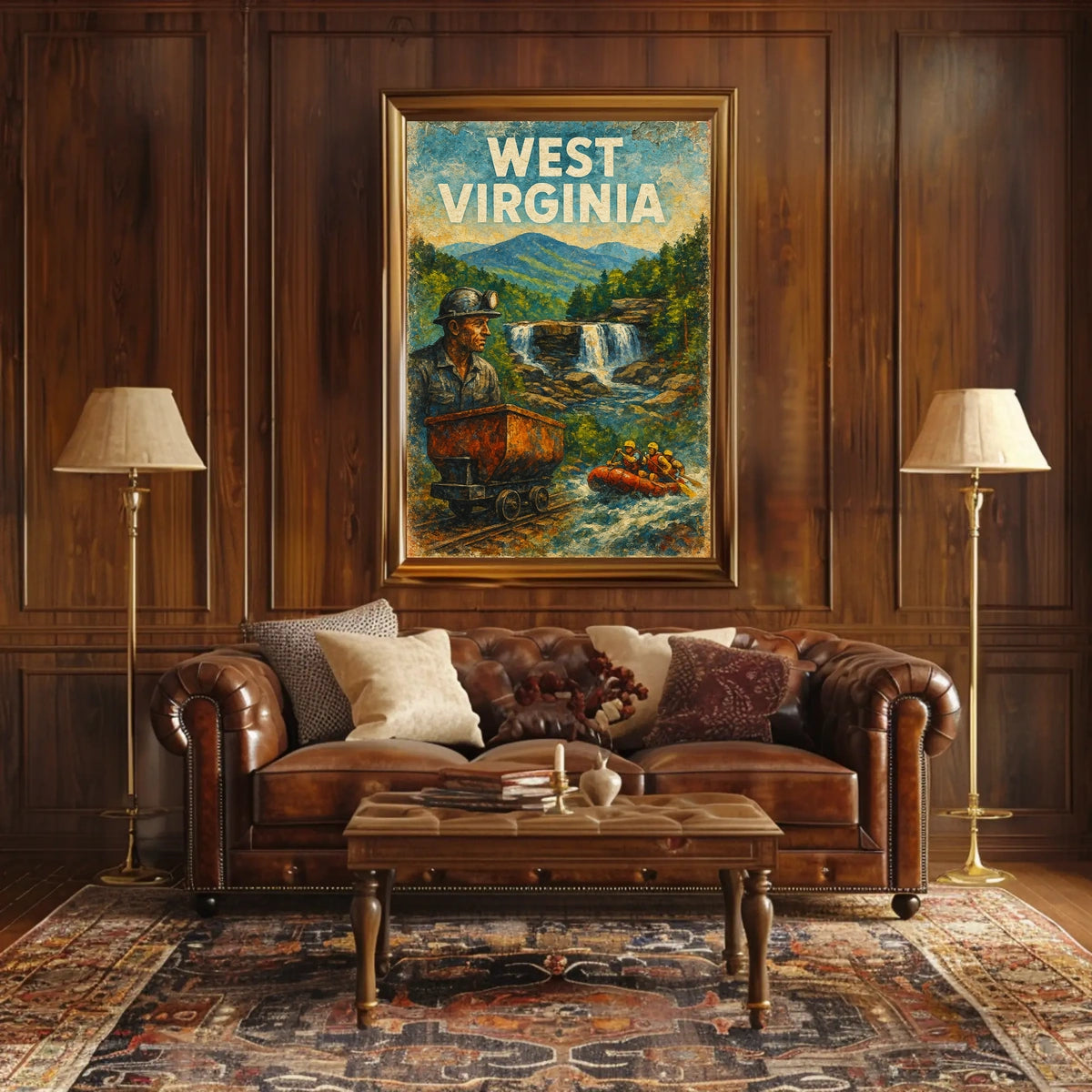 West Virginia Adventure Poster