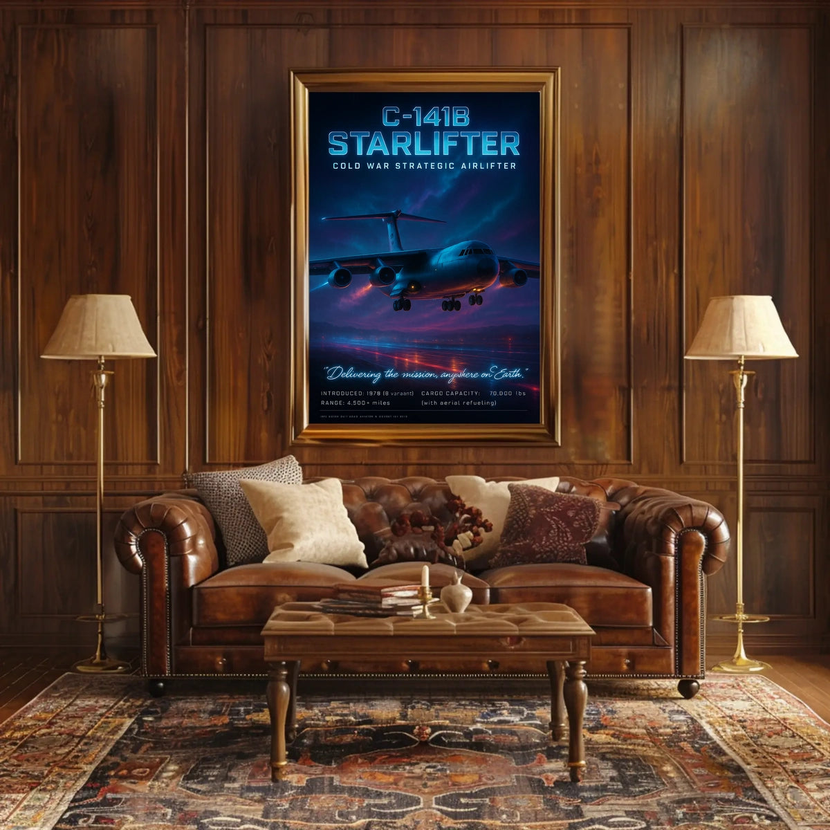 C-141B Starlifter Cold War Strategic Poster
