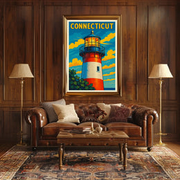 Connecticut Lighthouse Poster